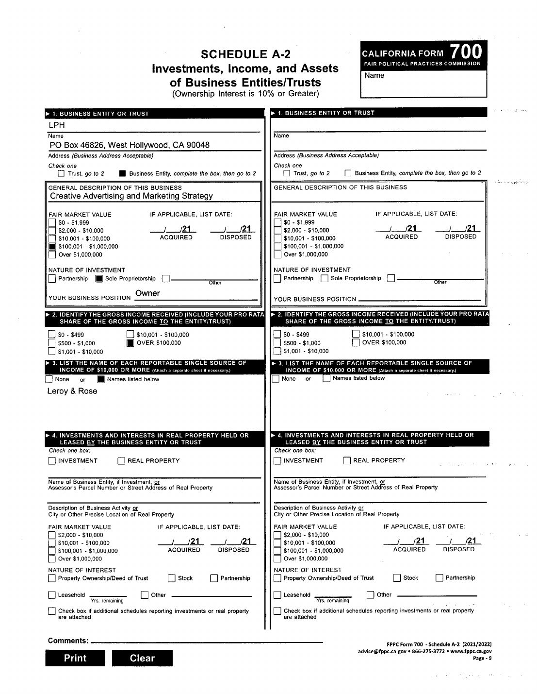 Lindsey Horvath, Assuming Office Statement of Economic Interests, County of Los Angeles, filed 2023-01-03